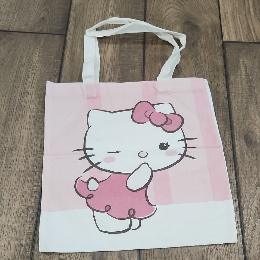 Hello Kitty Pink and White Tote Bag